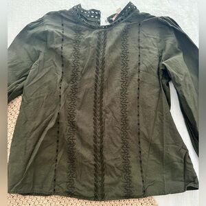 Loft green blouse